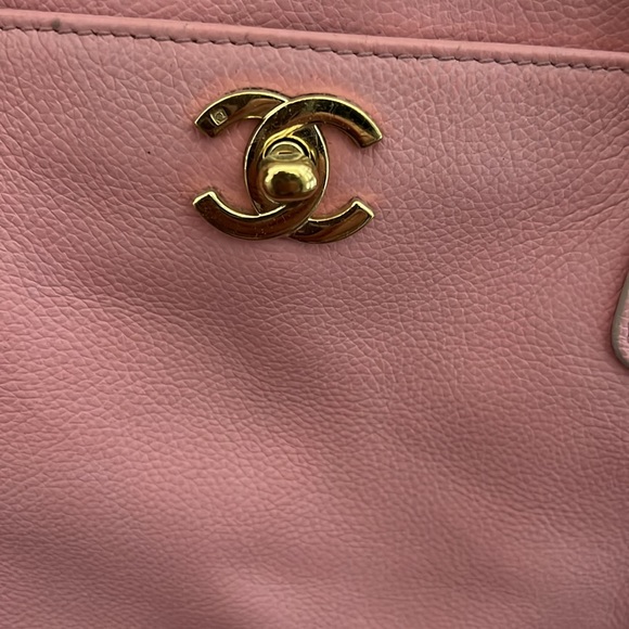 Auth Chanel Executive Tote Shoulder Bag Pink - Picture 2 of 16